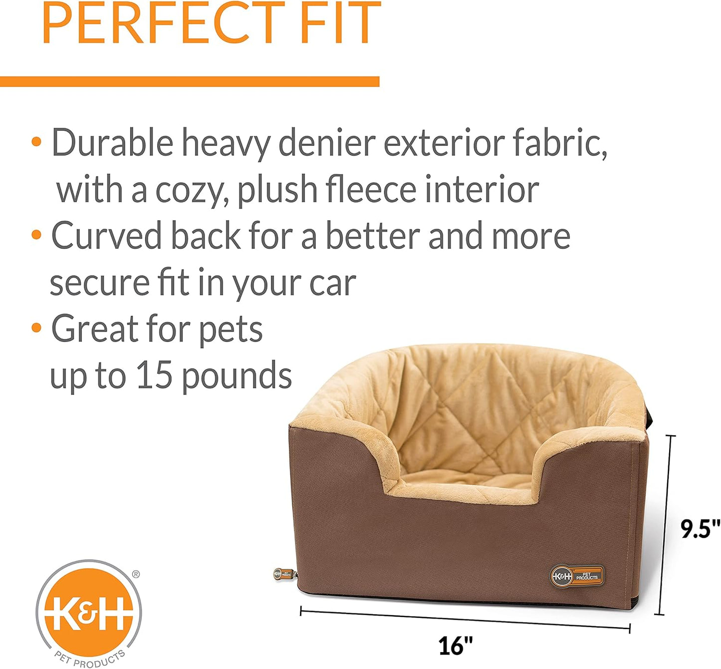 Pet Products Hangin' Bucket Booster Toy Breed Tan 16" X 14.5"