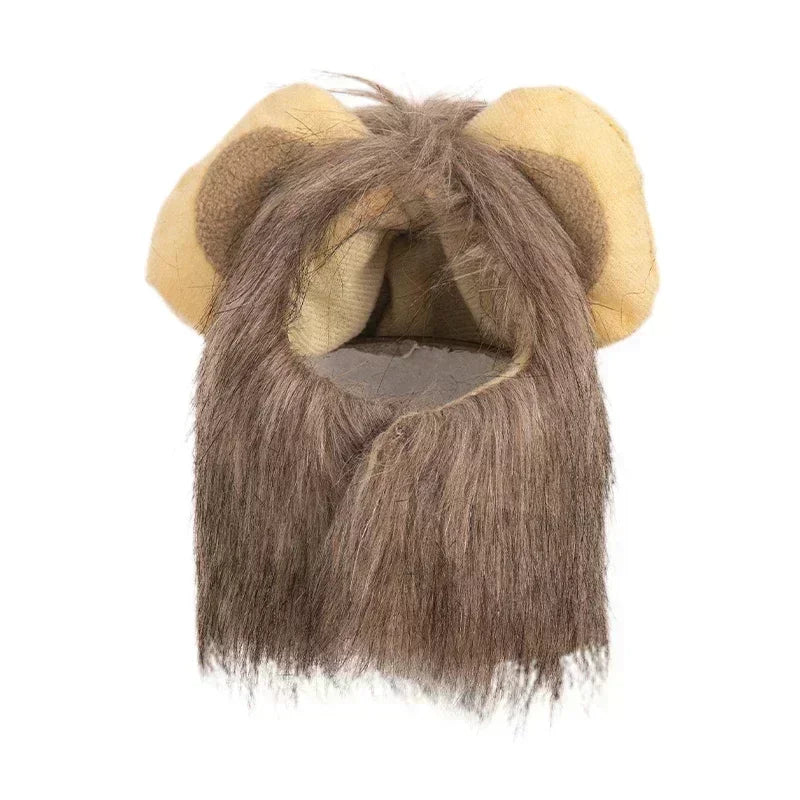 Cat Lion Mane Costume - Cute Wig Hat for Cats & Kittens Halloween Party | Pet Mosaic