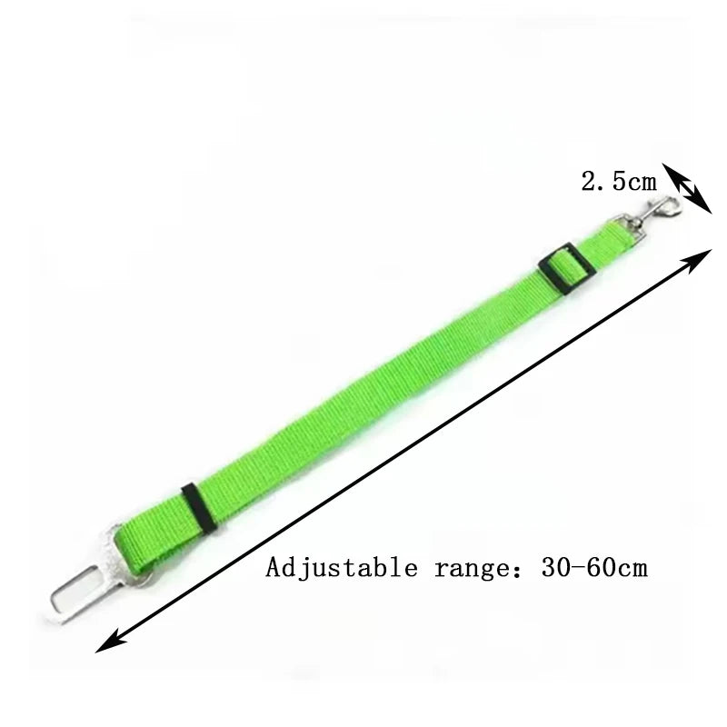 Green belt strap with adjustable range measurement on a white background