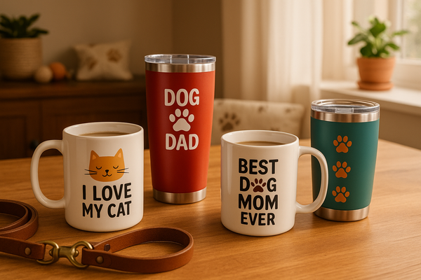 Pet Parents Drinkware Collection - Custom coffee mugs and insulated tumblers for dog moms, cat dads, and pet lovers celebrating their furry family