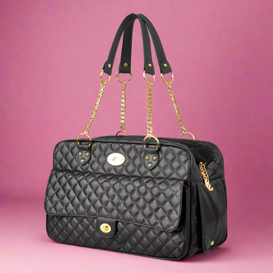 Luxury Designer Pet Carrier for Small Pets Dog Carry Bag Fashionable Cat Chihuahua, French Bulldog Pomeranian Dogs Accessories