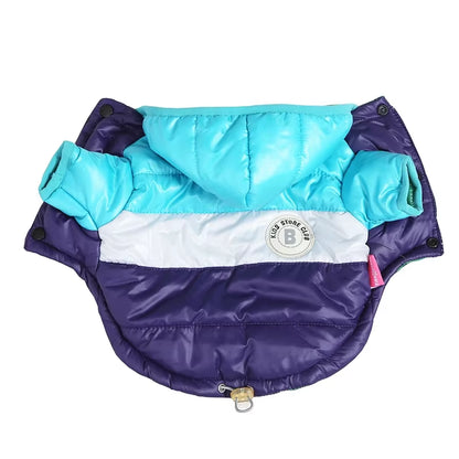 Waterproof Big Dog down Jacket Winter Warm Dog Clothes for Small Medium Large Dogs French Bulldog Pug Hooded Coat Pets Clothing