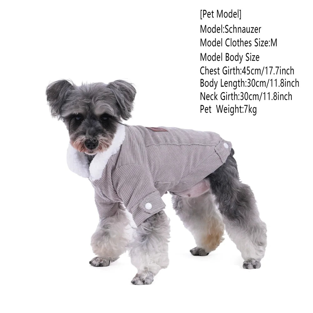 Pet Dog Clothing Autumn Winter for Dogs Thicken Warm Puppy Dog Coat Jacket Soft Fleece Chihuahua French Bulldog Clothing Outfits