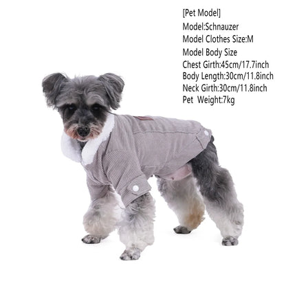 Pet Dog Clothing Autumn Winter for Dogs Thicken Warm Puppy Dog Coat Jacket Soft Fleece Chihuahua French Bulldog Clothing Outfits