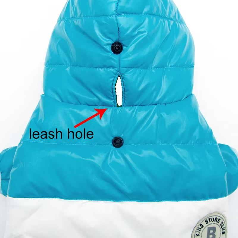 Waterproof Big Dog down Jacket Winter Warm Dog Clothes for Small Medium Large Dogs French Bulldog Pug Hooded Coat Pets Clothing