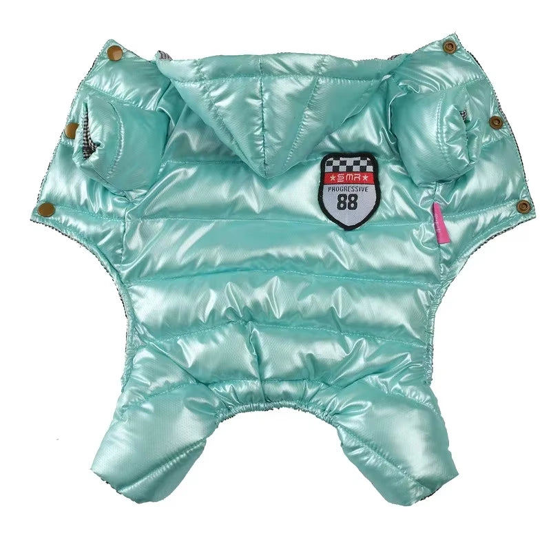 Clothes for Small Dogs Winter Warm Puppy Pet Dog Coats Waterproof Hooded Dog Jacket Jumpsuits Chihuahua Yorkie Clothing Overalls