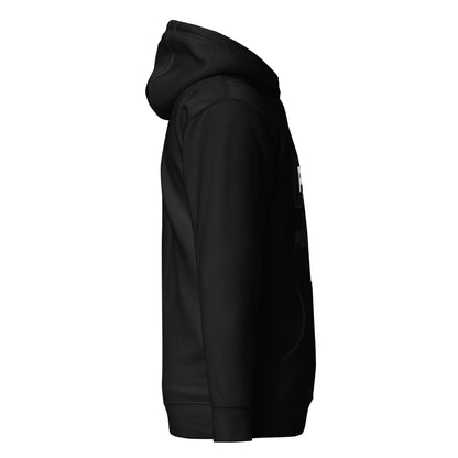 Black hoodie on a white background