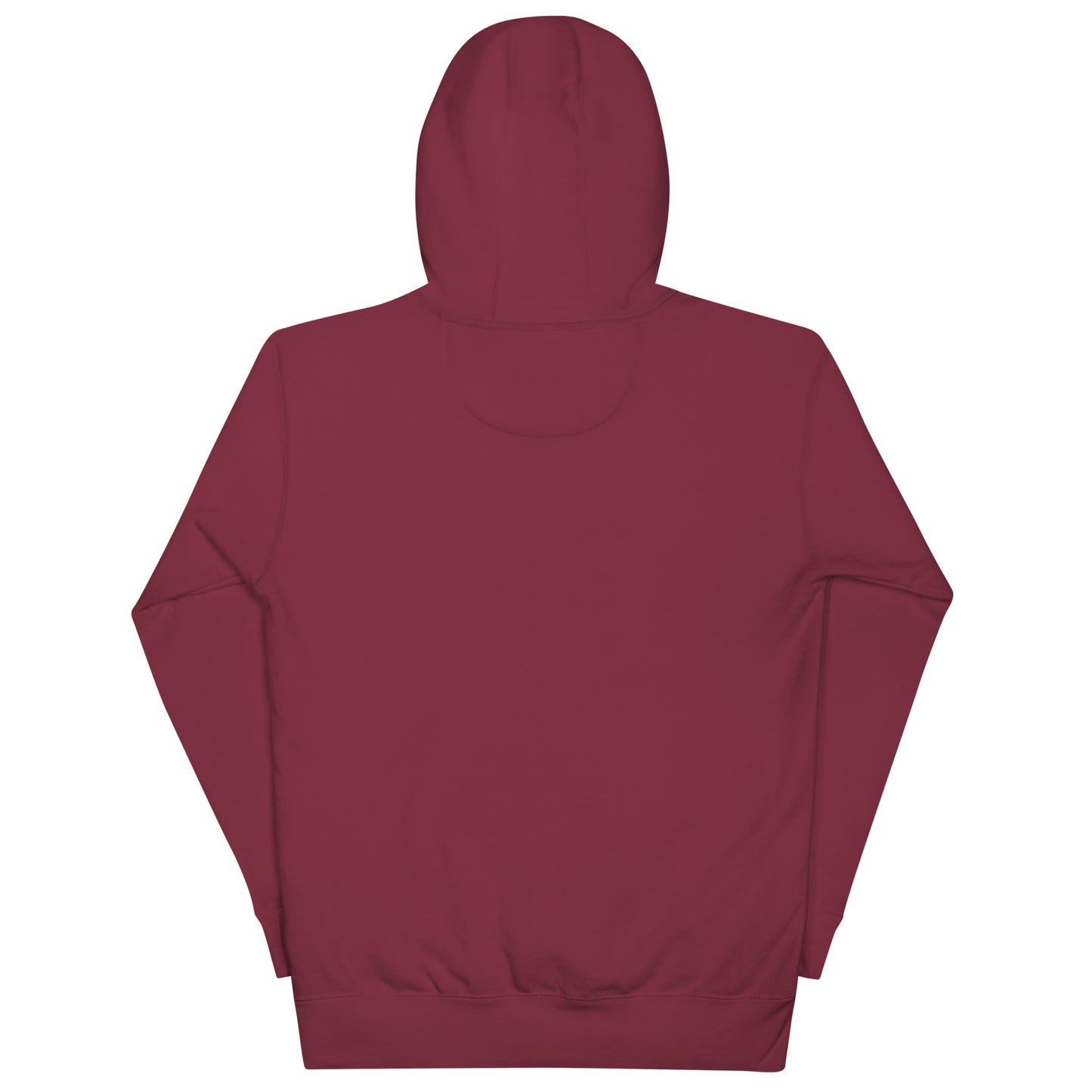Maroon hoodie on a white background