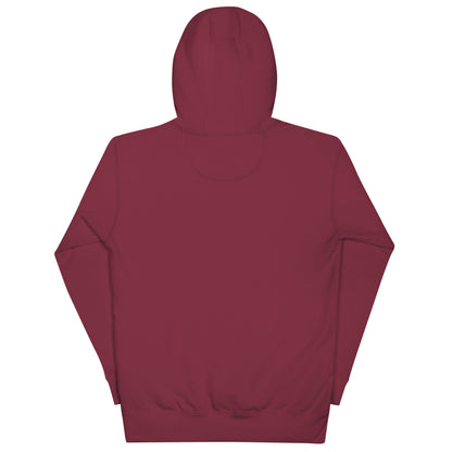 Maroon hoodie on a white background