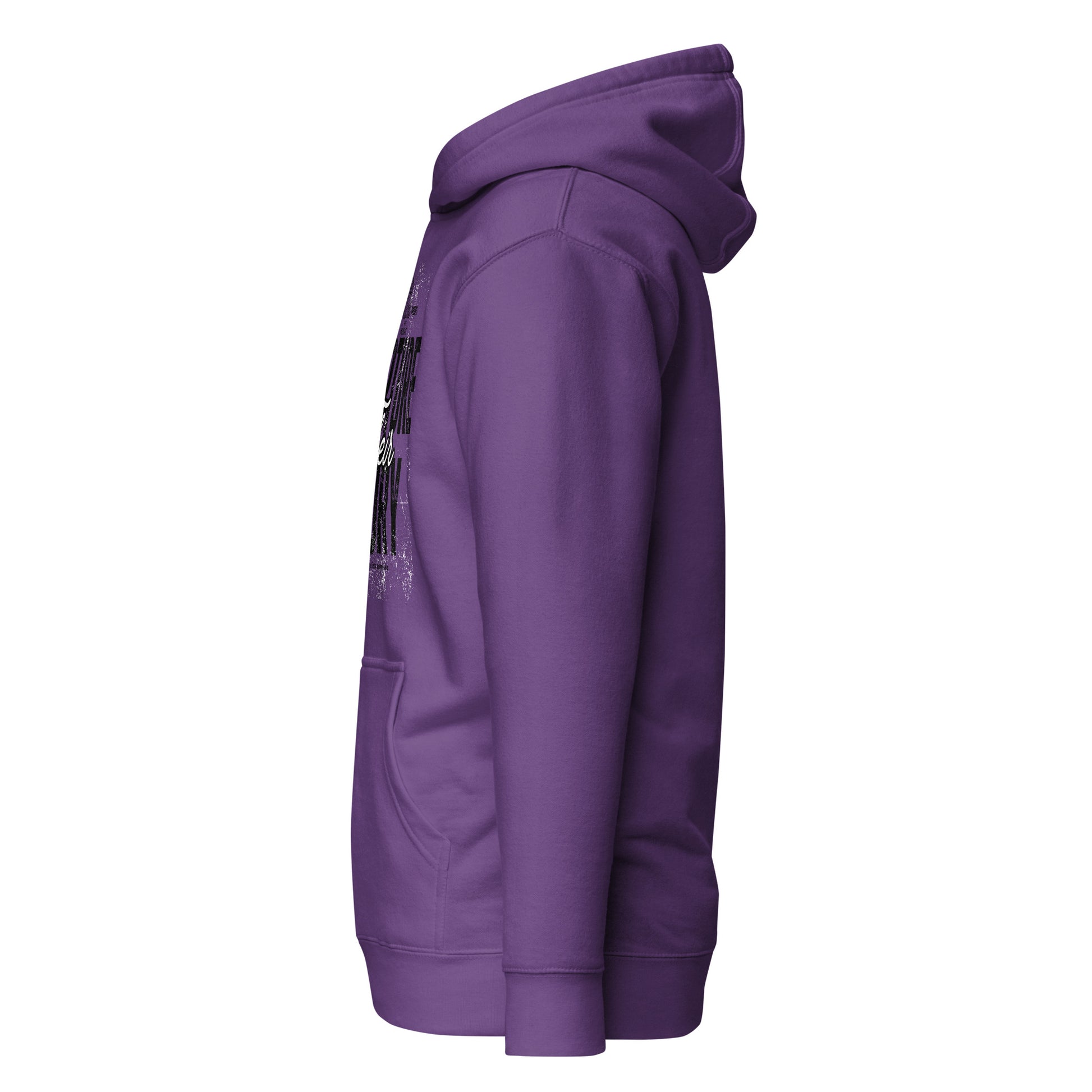 Purple hoodie on a white background