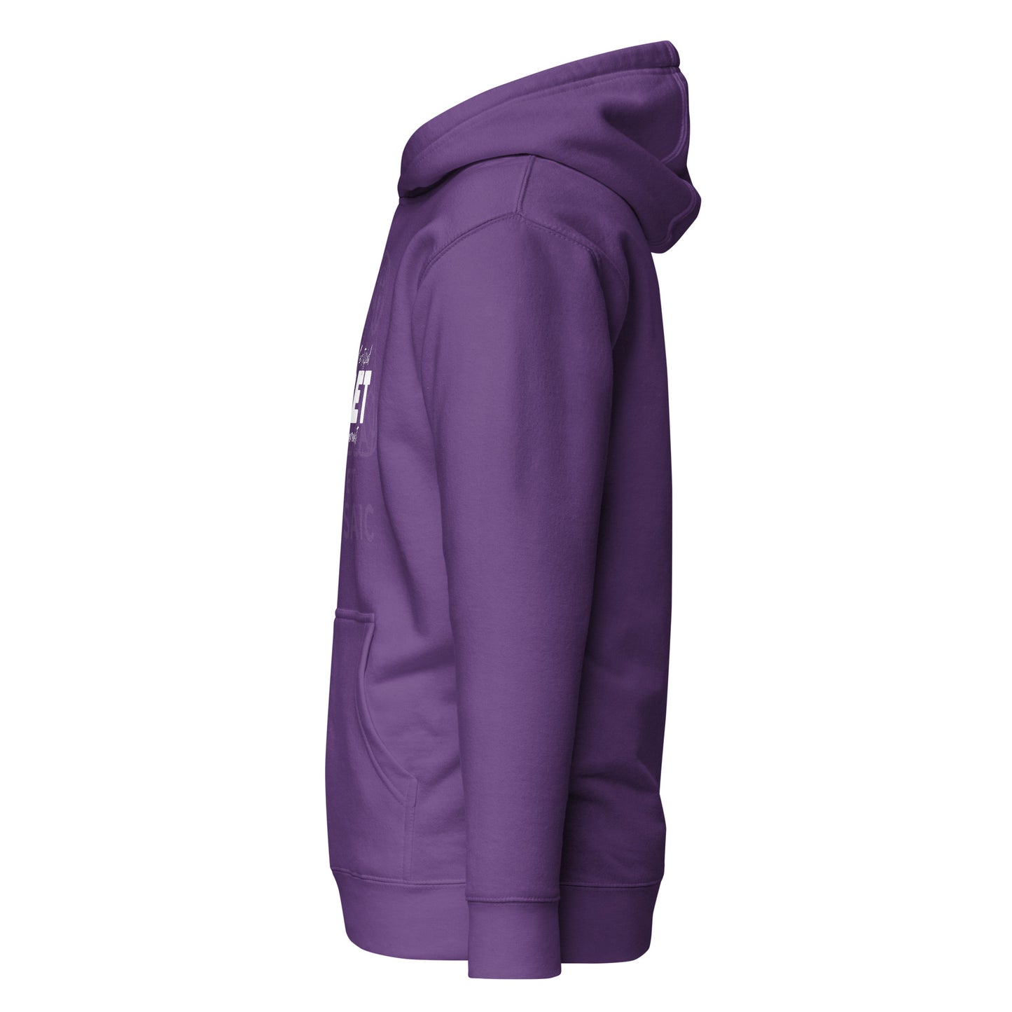 Purple hoodie on a white background
