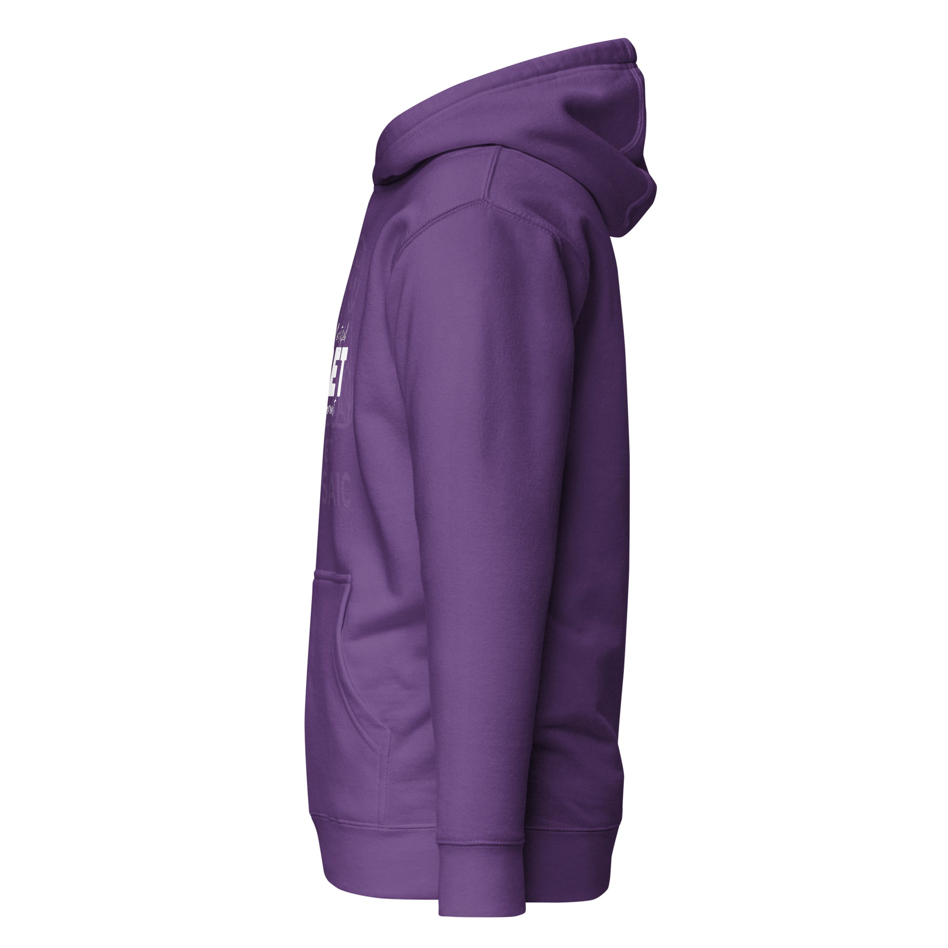 Purple hoodie on a white background