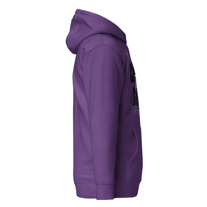 Purple hoodie on a white background