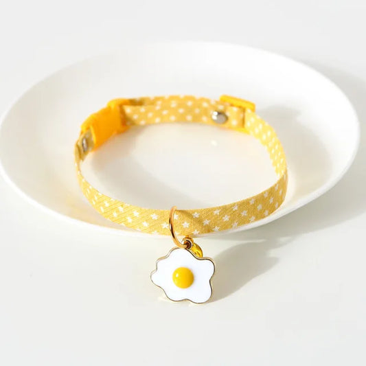 Cute Cat Collars with Moon Pendant Adjustable Safety Kitten Collar Puppy Chihuahua Raabit Necklace with Bells Pets Accessories