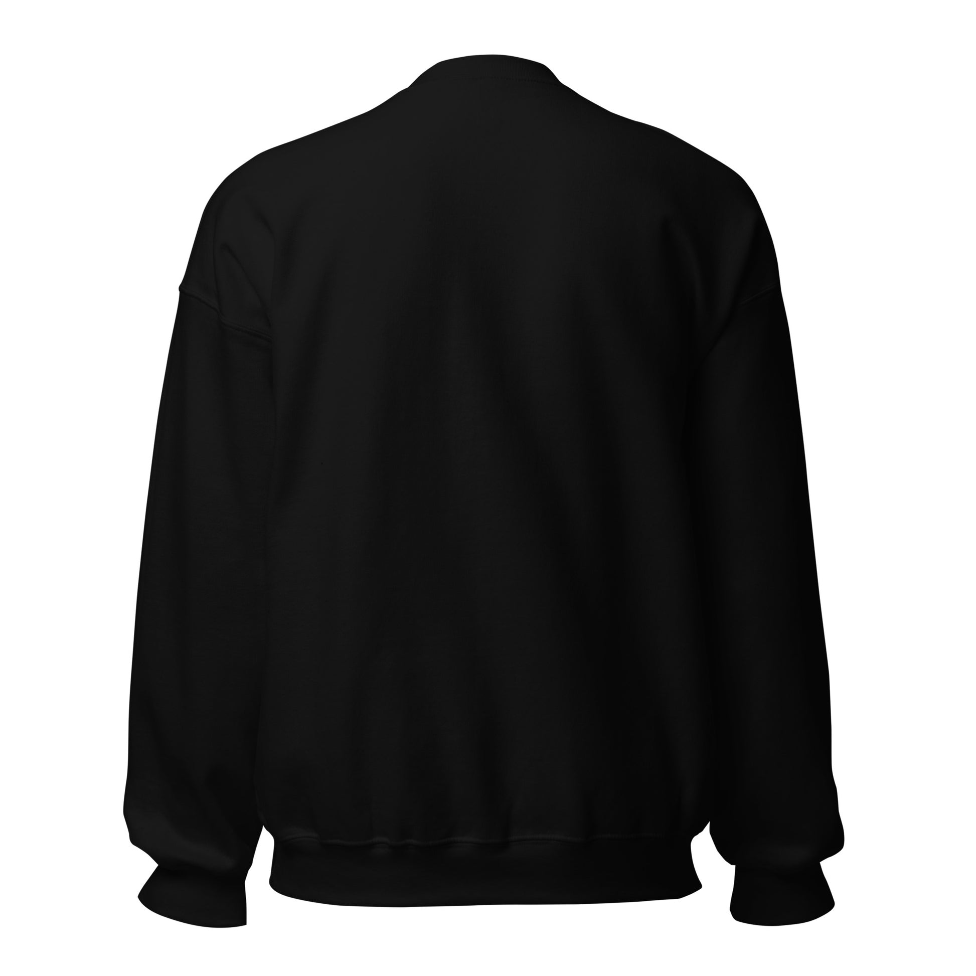 Black sweatshirt on a white background