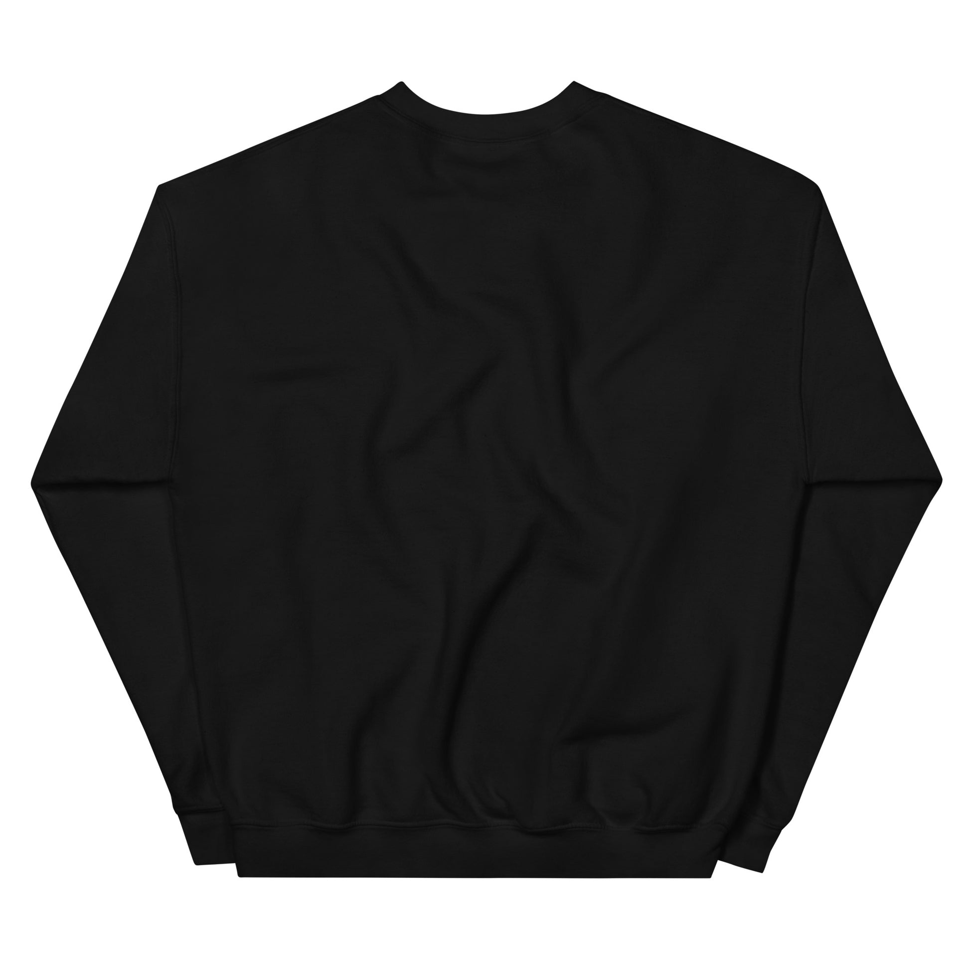 Black sweatshirt on a white background