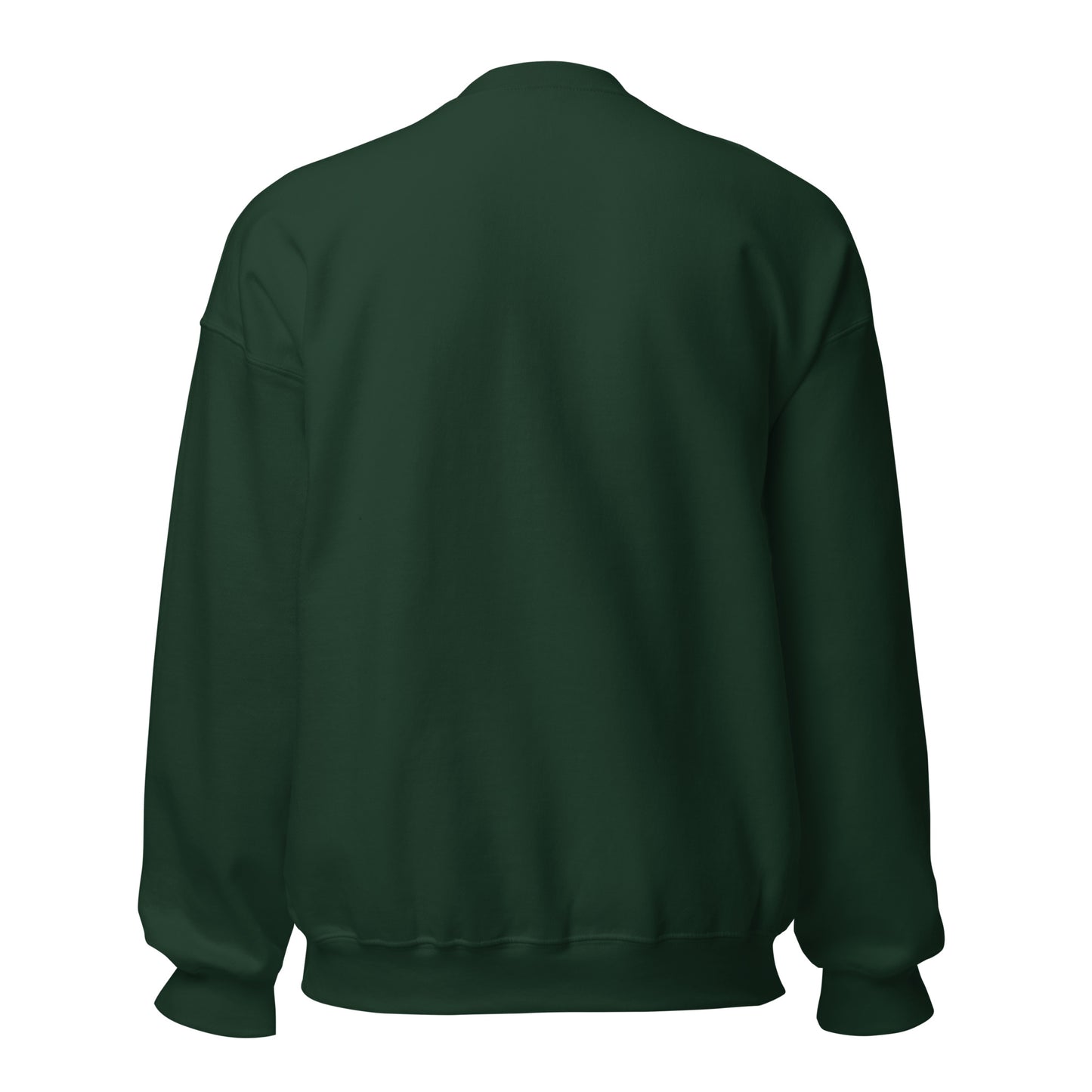 Green sweatshirt on a white background