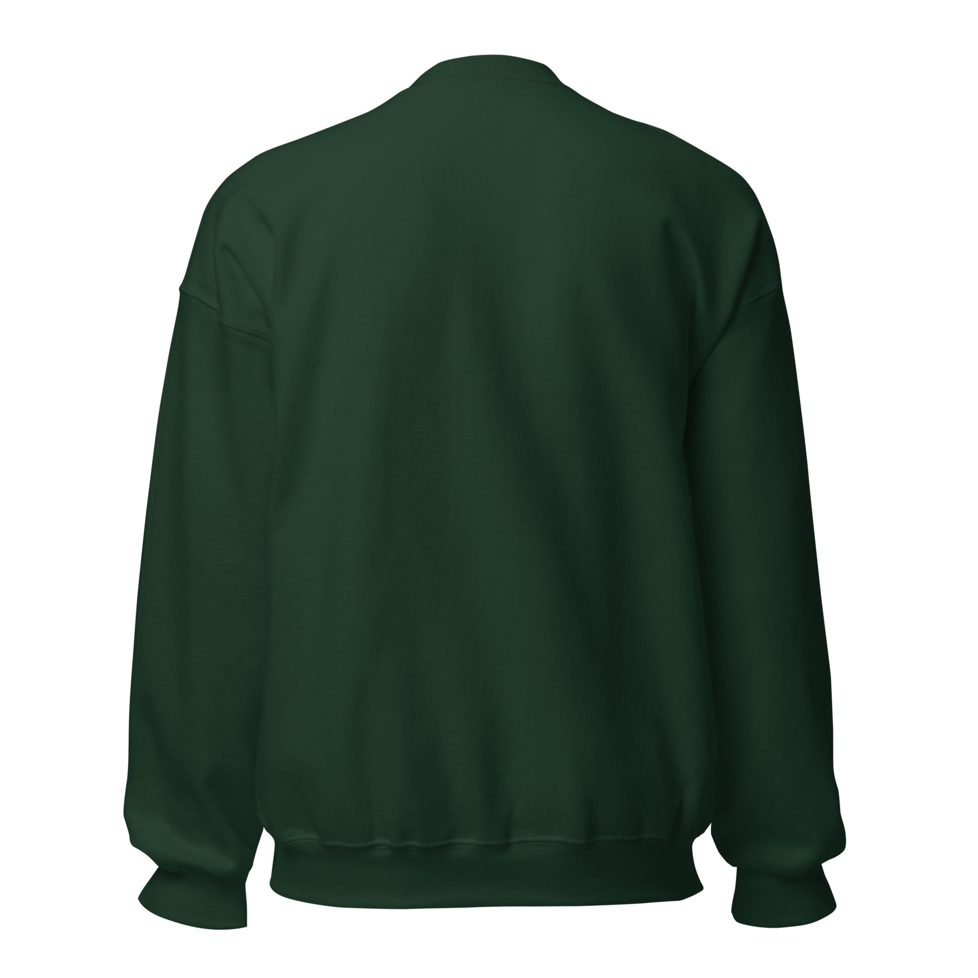 Green sweatshirt on a white background