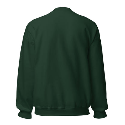 Green sweatshirt on a white background