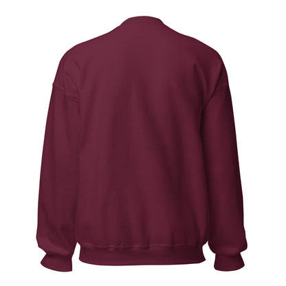 Maroon sweatshirt on a white background