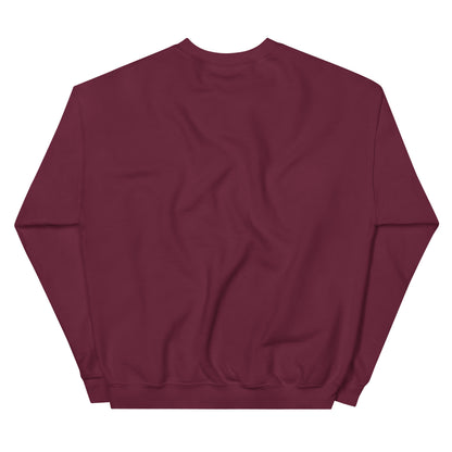 Maroon sweatshirt on a white background