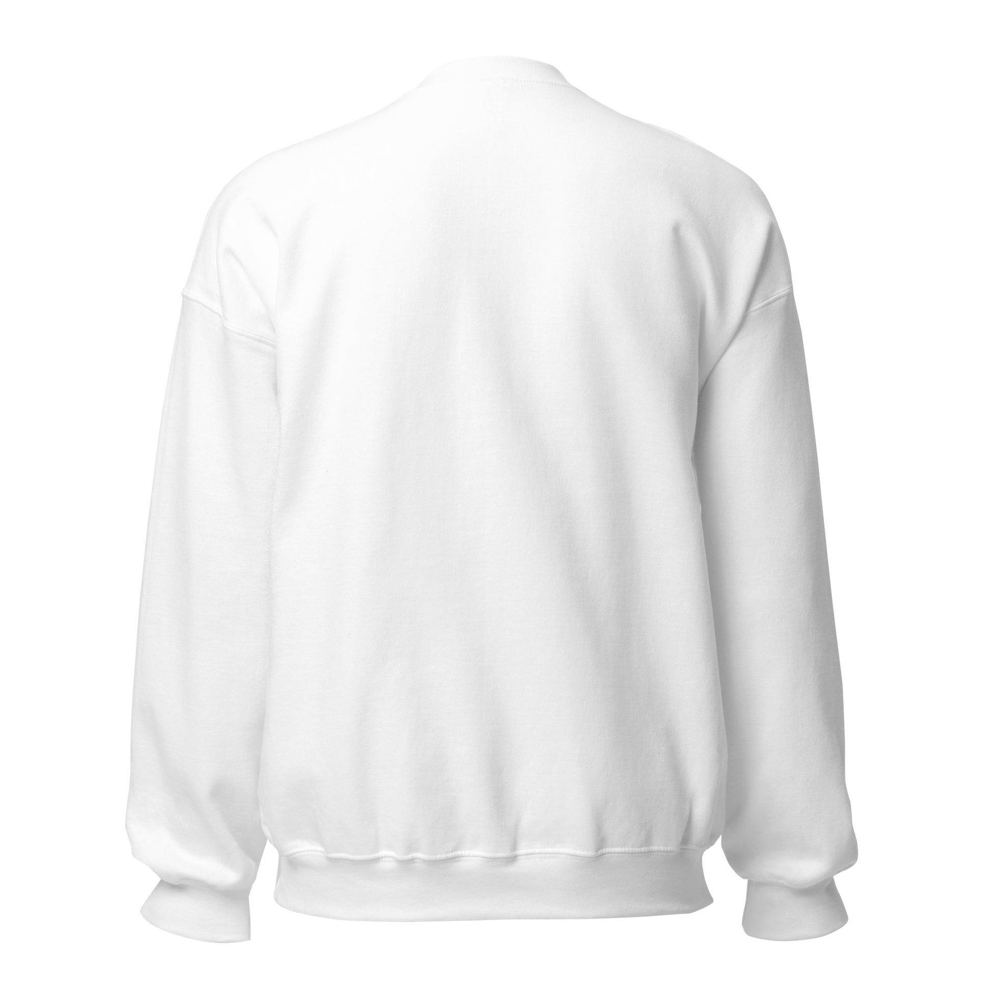 White sweatshirt on a white background